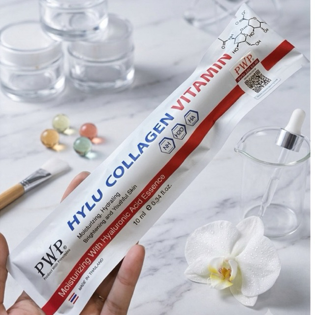 PWP Hylu Collagen vitamin เซรั่มบำรุงผิวช่วยให้ผิวกระจ่างใส