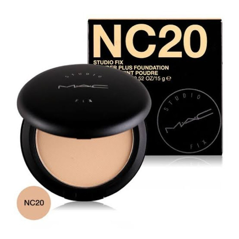 ต้นฉบับMAC Compact Studio Fix Powder Plus Foundation NC20/ NC25/ แป้งอัดแข็ง 15g