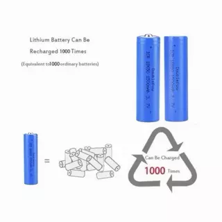 ถ่านชาร์จ18650แท้ Li-ion 3.7V 1500mAh ยี่ห้อ Doublepow