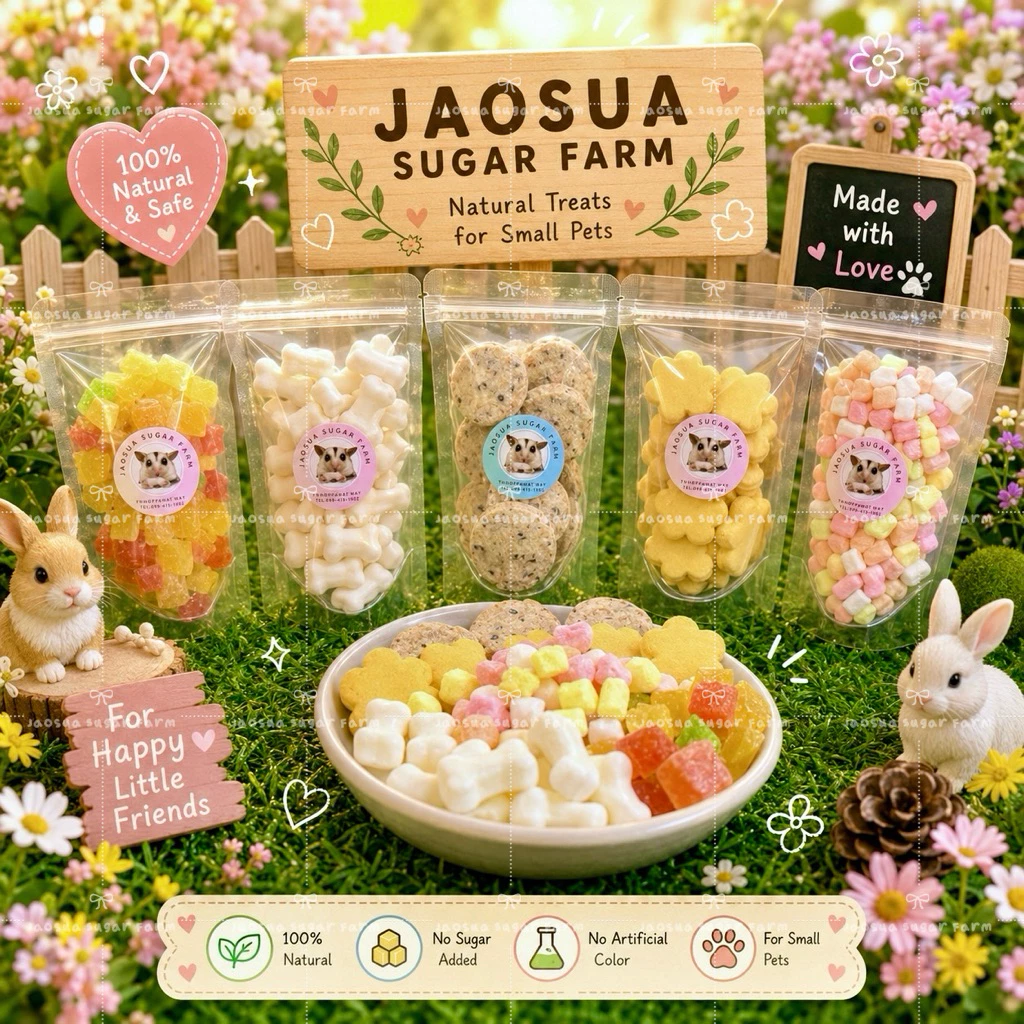 🐹🍪ขนมสำหรับสัตว์เลี้ยง อาหารเสริมเเทะเล่นลับฟัน สำหรับสัตว์ฟันเเทะ