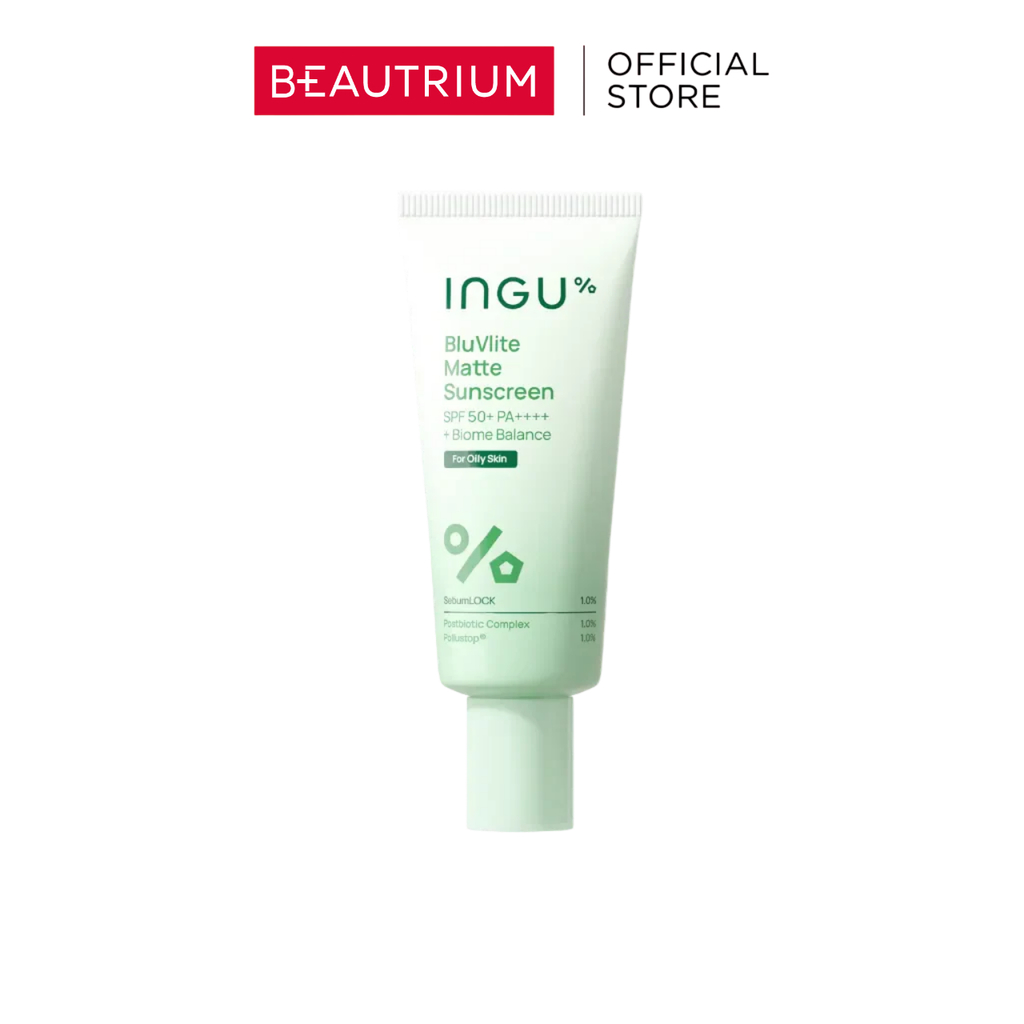 INGU BluVlite Matte Sunscreen + Biome Balance SPF50+ PA++++ กันแดด 80g