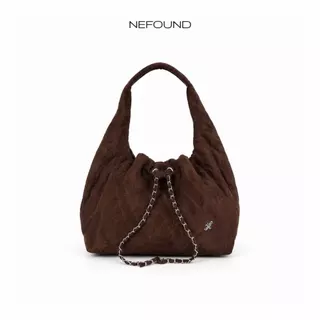 NF26061 NEFOUND กระเป๋าทรงจีบรุ่น Ivy หนังกลับ Premium
