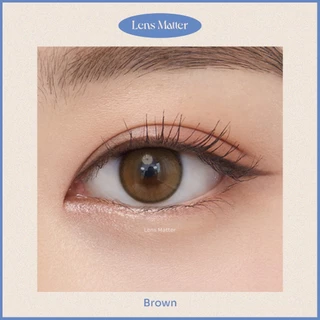 คอนแทคเลนส์รายแบ่งขาย Real ring สี Brown, Gray - Lens.Matter, คอนแทคเลนส์เกาหลี