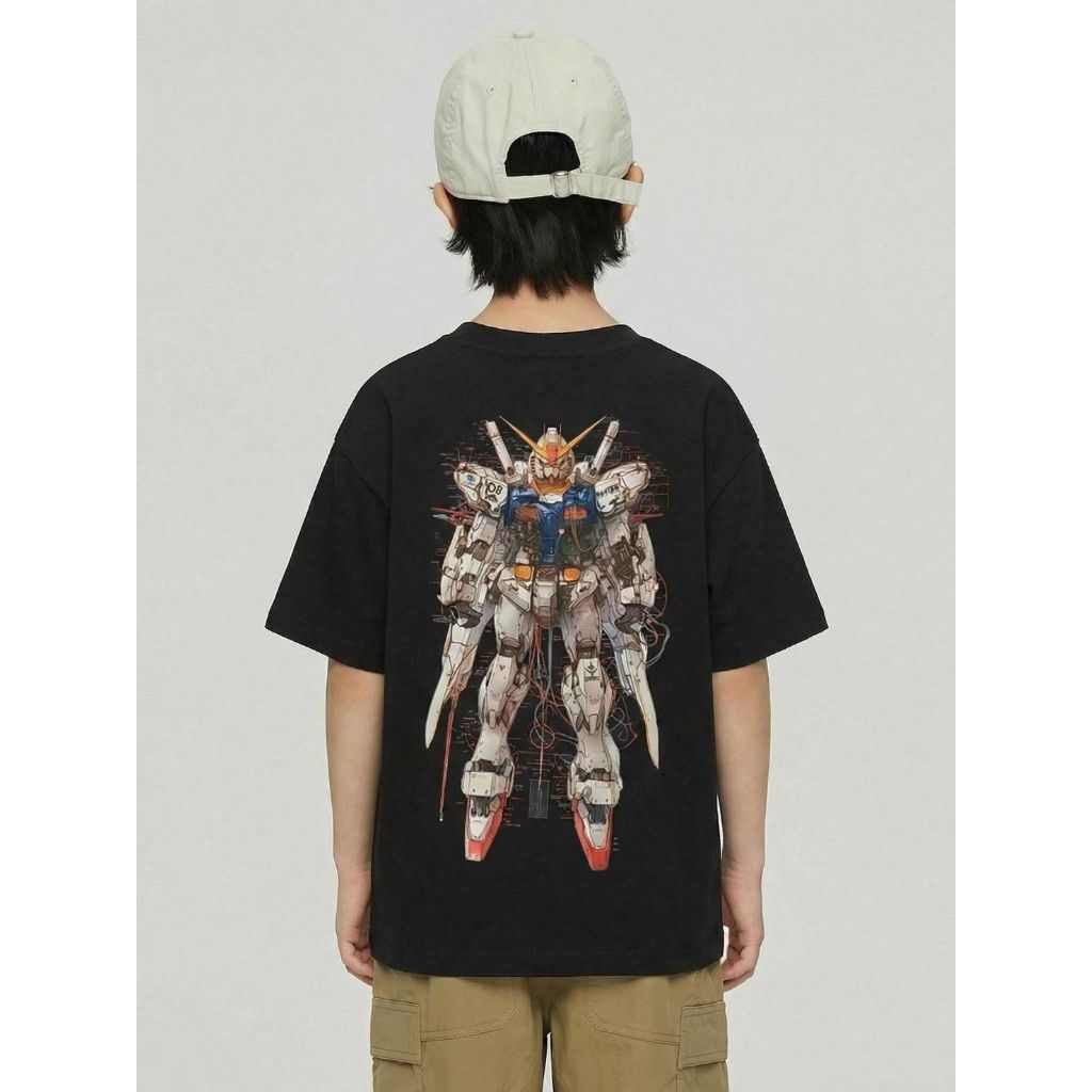 งานเสื้อยืดแฟชั่นลูกชายใส่ชิวๆเท่ๆมี2สีให้เลือกแมทกันเลย
