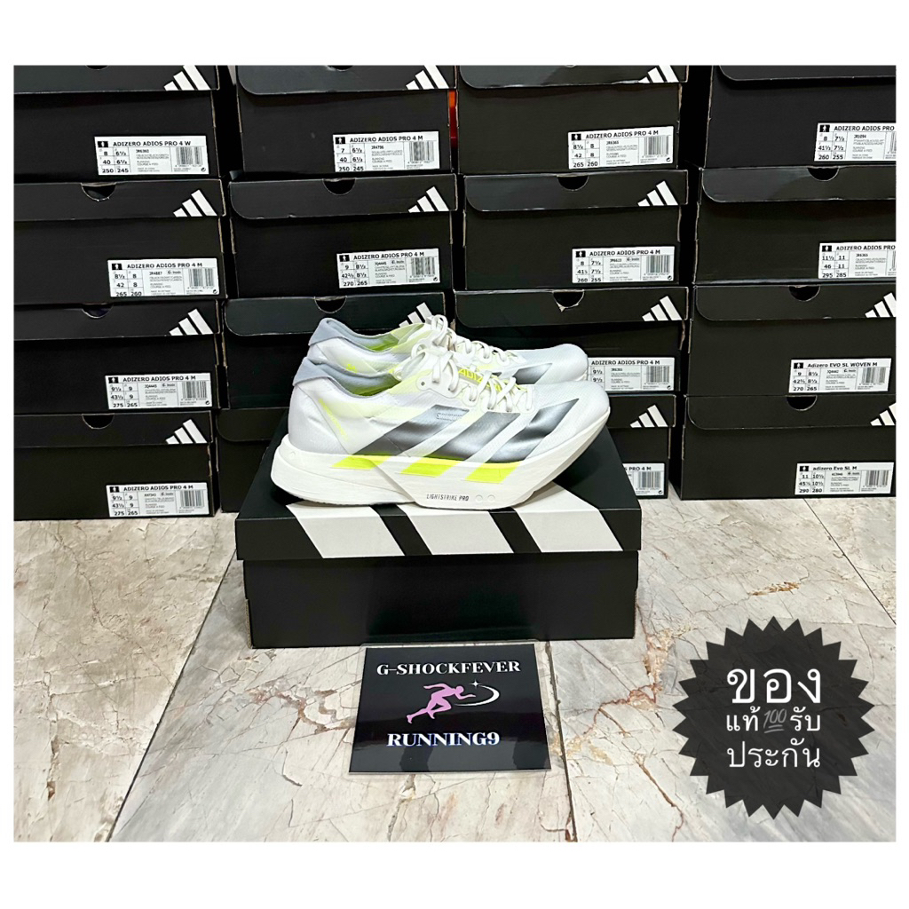 Adidas Adizero Adios Pro 4 ชาย ป้ายไทย ป้ายห้อย KJ7036