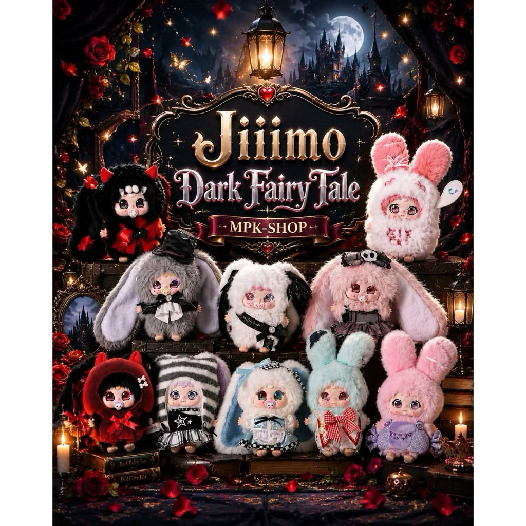 พร้อมส่ง🛵🖤🤍🖤❤️🩶🩷Jiimo Dark Fairy Tale จิโม๊ะดาร์กแฟรี่เทล 100%🖤🤍❤️🩶🩷 (เช็คตัว/แกะตัวแล้ว)