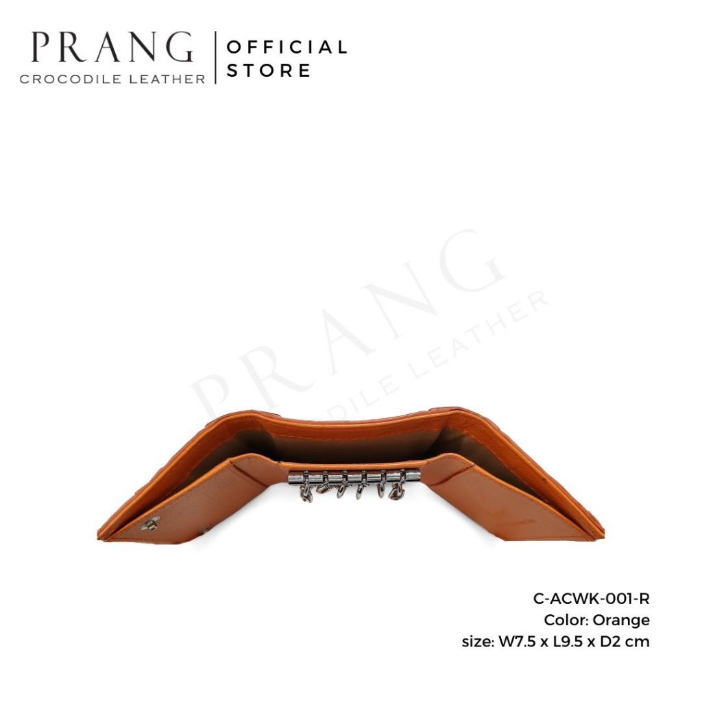 Prang Crocodile Leather Key Holder Key Wallet รูปที่ 5