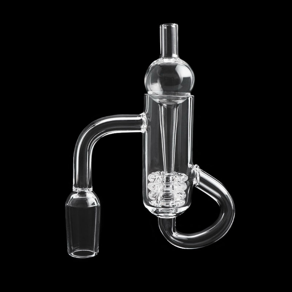 Knot Recycler Quartz Banger Set with Bubbler Carb Cap & Quartz Insert – Premium Accessory