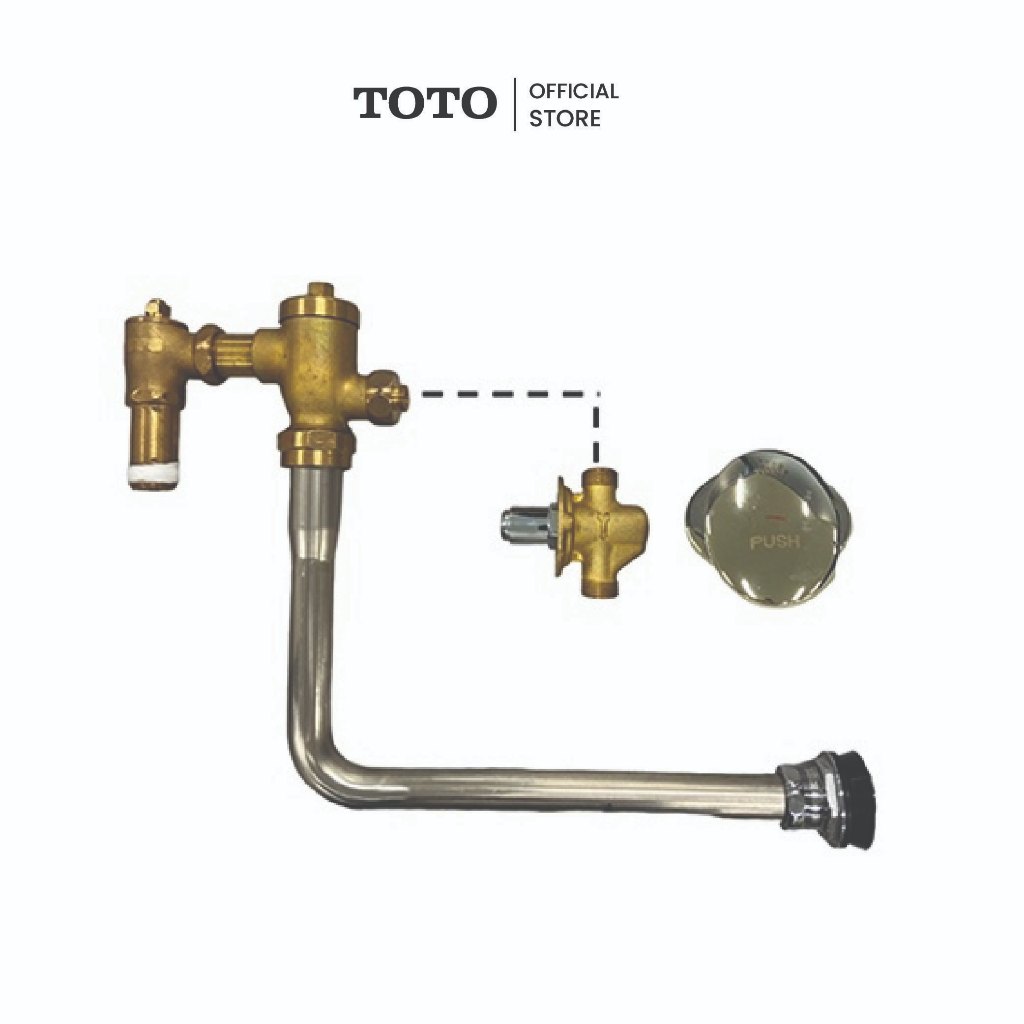 TOTO TSV407NL ฟลัชวาล์วโถสุขภัณฑ์ ชนิดฝังผนัง