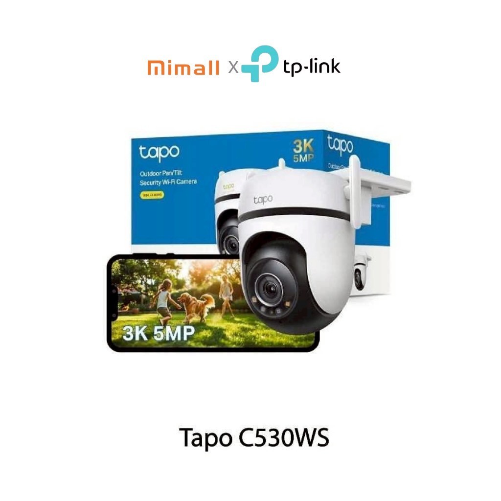 กล้องวงจรปิดภายนอก Tapo C530WS  กันน้ำ ทนฝนแดด หมุนรอบทิศ 360 AI ตรวจจับแม่น  IP66 ประกันศูนย์ไทย