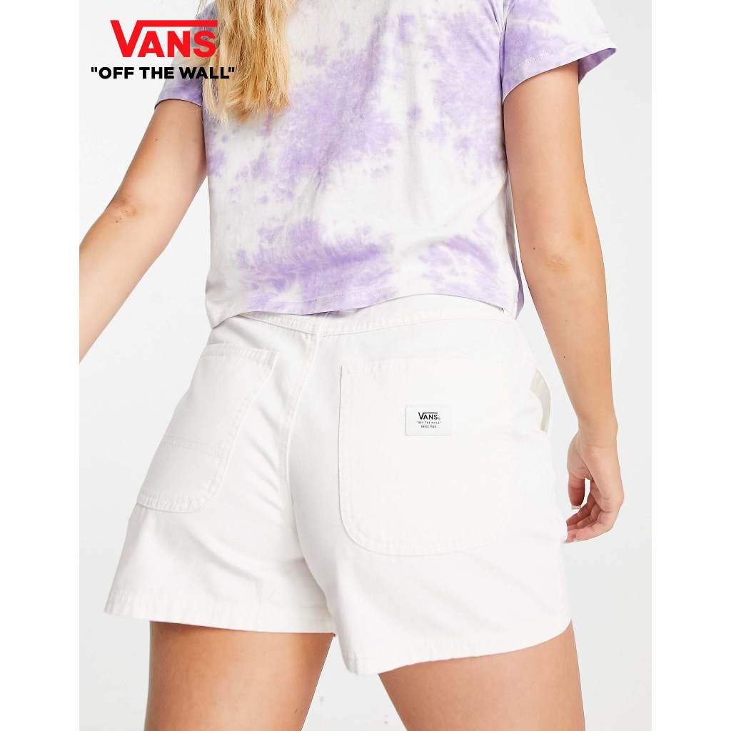 VANS GROUND WORK SHORT - MARSHMALLOW กางเกงขาสั้น กางเกงแวนส์ ผู้หญิง — صورة 3