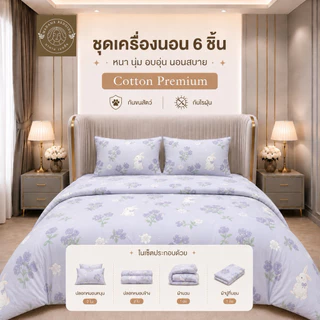 ชุดเครื่องนอนพรีเมี่ยม 6 ชิ้น