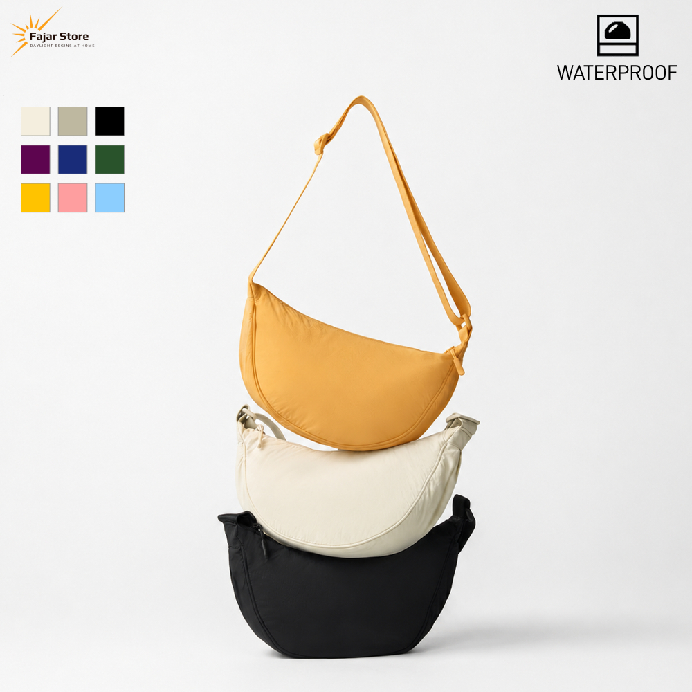 กระเป๋า สะพายข้างไนล่อน Unisex กันน้ำ กระเป๋าสะพายข้าง น้ำหนักเบา Waterproof Crossbody Bag Unisex