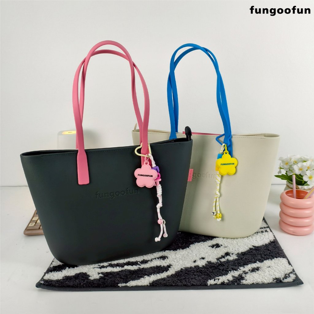 Fungoofun حقيبة توت قماش كبيرة F561 — صورة 4