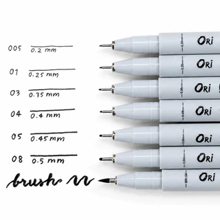 ปากกาตัดเส้น ORi รุ่น Pixel 7 ขนาด Drawing Fineliner M-PX-7