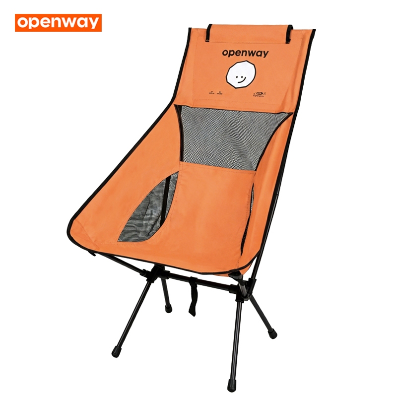 (สินค้าใหม่) openway เก้าอี้สนามพกพา [รุ่นสเปซแชร์] ทรงโอบรับลำตัว รับน้ำหนัก 100kg พร้อมกระเป๋าจัดเก็บ [80248]
