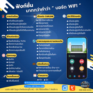 Tuya Smart Gate Module V2 บอร์ด wifi มอเตอร์ประตู ควบคุมผ่านมือถือ AC/DC K329E V129C T329 ล่าสุด