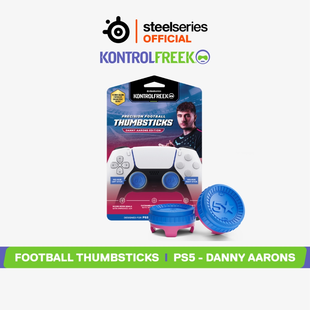 Kontrolfreek Football Thumbsticks for PS5 กริปนิ้วเพิ่มการยึดเกาะและการควบคุมที่เหนือชั้น