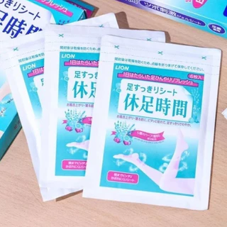 แผ่นเจลเย็น แปะน่อง 1ซอง6แผ่น ส้นเท้า ฝ่าเท้า Foot Refresh Gel แผ่นแปะเท้า ลดความเมื่อยล้า แผ่นแปะเท้าญี่ปุ่น