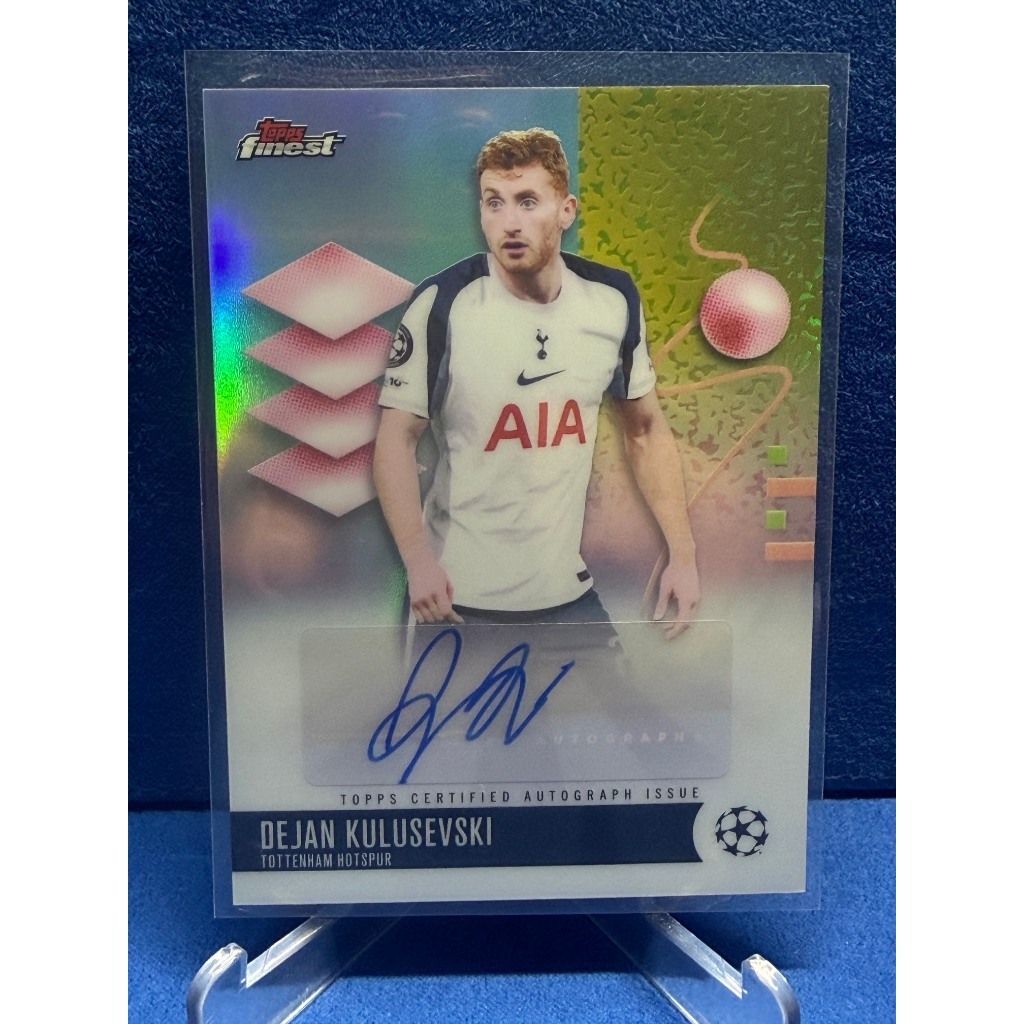 DEJAN KULUSEVSKI 2025-26 TOPPS FINEST UCL AUTOGRAPH AUTO #BA-DJ SPURS