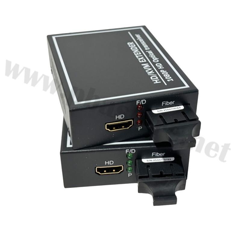 HDMI TO FIBER + USB KVM Multimode 850nm 550M DUPLEX 2 SC (TX/RX)