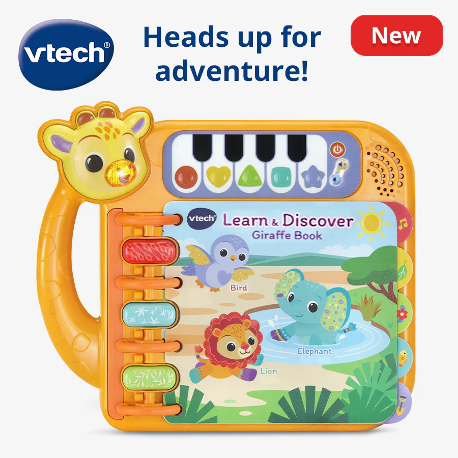 VTech Learn & Discover Giraffe Book (80-578203)หนังสือ, ดนตรี, ของเล่น, ของขวัญ, เด็กทารก, หนังสืออิเล็กทรอนิกส์