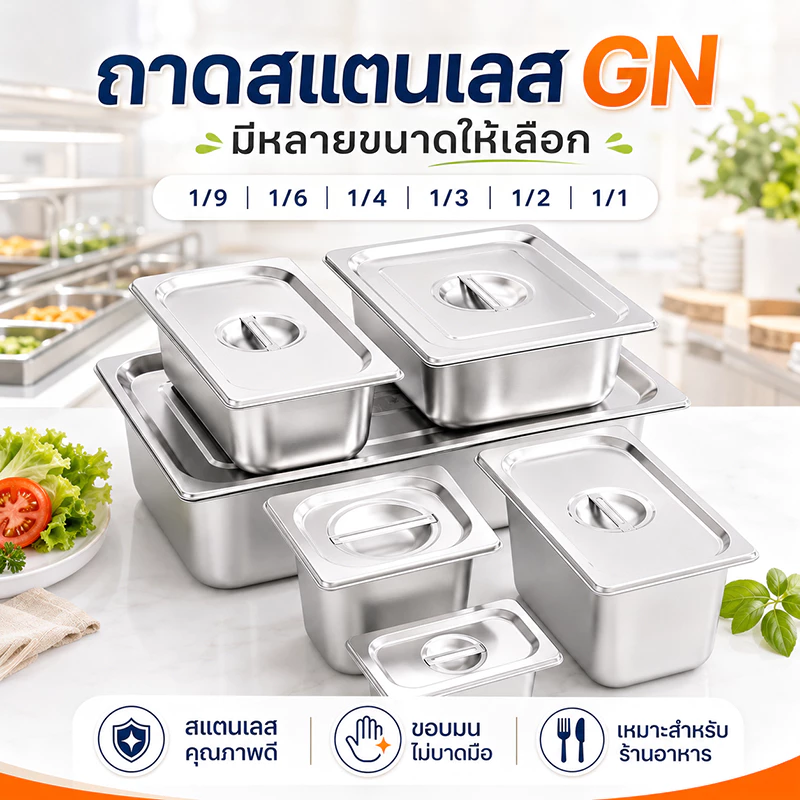 ถาดสแตนเลส 304 ถาดอาหาร ถาดสแตนเลสสี่เหลี่ยม ถาดสแตนเลส ปลอดสนิม ปลอดภัย และทนทาน