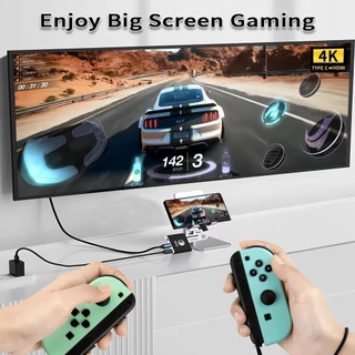 3 in 1 USB C HUB Type-C Docking Station NS Switch 2 Dock HDMI 4K 60HZ USB 3.0 PD 100W Fast Charge Docking สําหรับสวิทช์