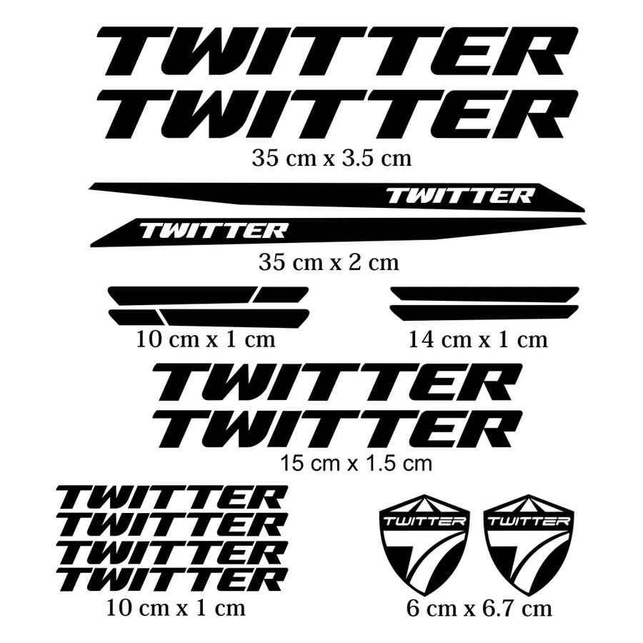 สติ๊กเกอร์ Bike Twitter Sticker Racing Bike Cutting