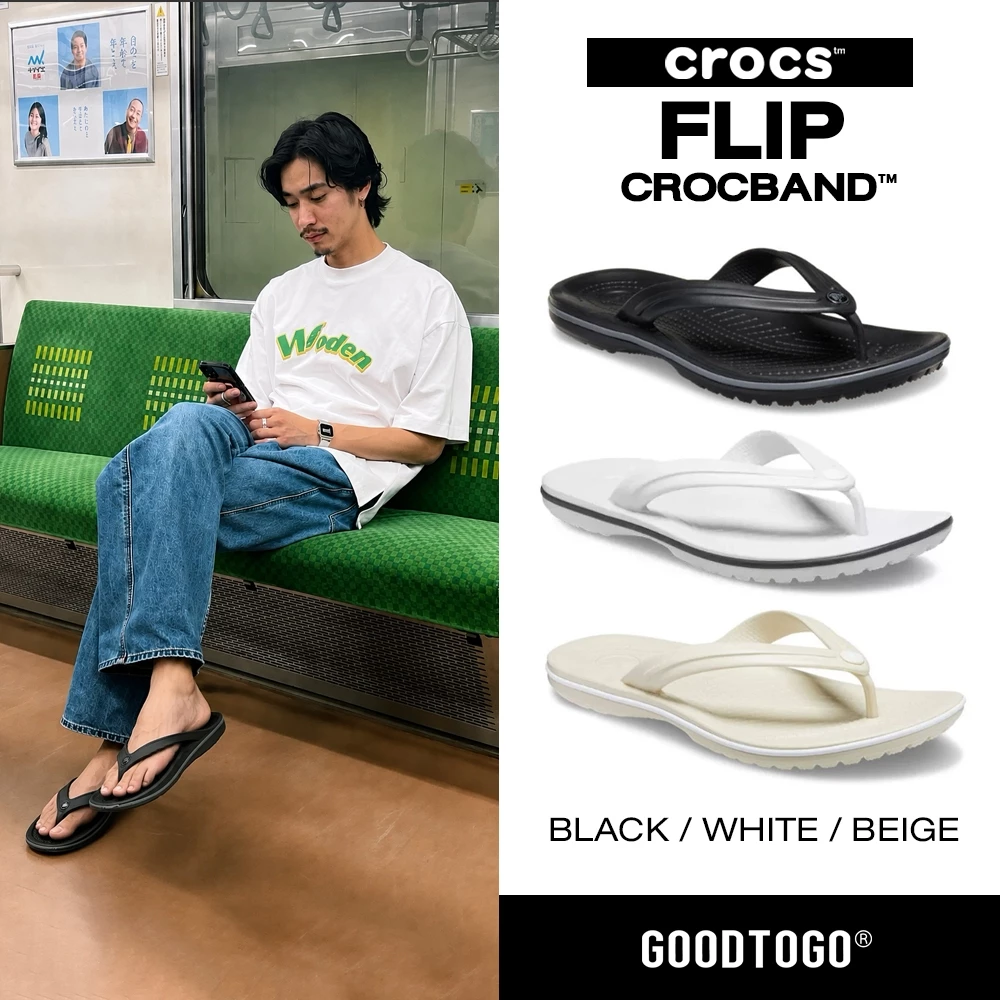 Crocs รองเท้าแตะ รองเท้าหูหนีบ Crocband Flip รหัส 11033-0DD / 11033-2Y2