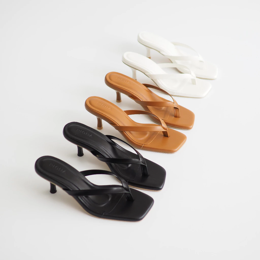 PICHA SHOES ส้นสูง 2.3 นิ้ว รุ่นหูหนีบ ส้นเข็ม พื้นนุ่มพิเศษ เดินสบาย ใส่ได้เดินได้ทั้งวัน แมตช์ง่ายทุกลุค