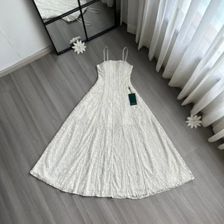 ❣️พร้อมส่ง📌 Swan 173 เดรสลูกไม้ สายถักหลัง ใส่ออกงาน ดินเนอร์ งานแต่ง PS.CLOSET