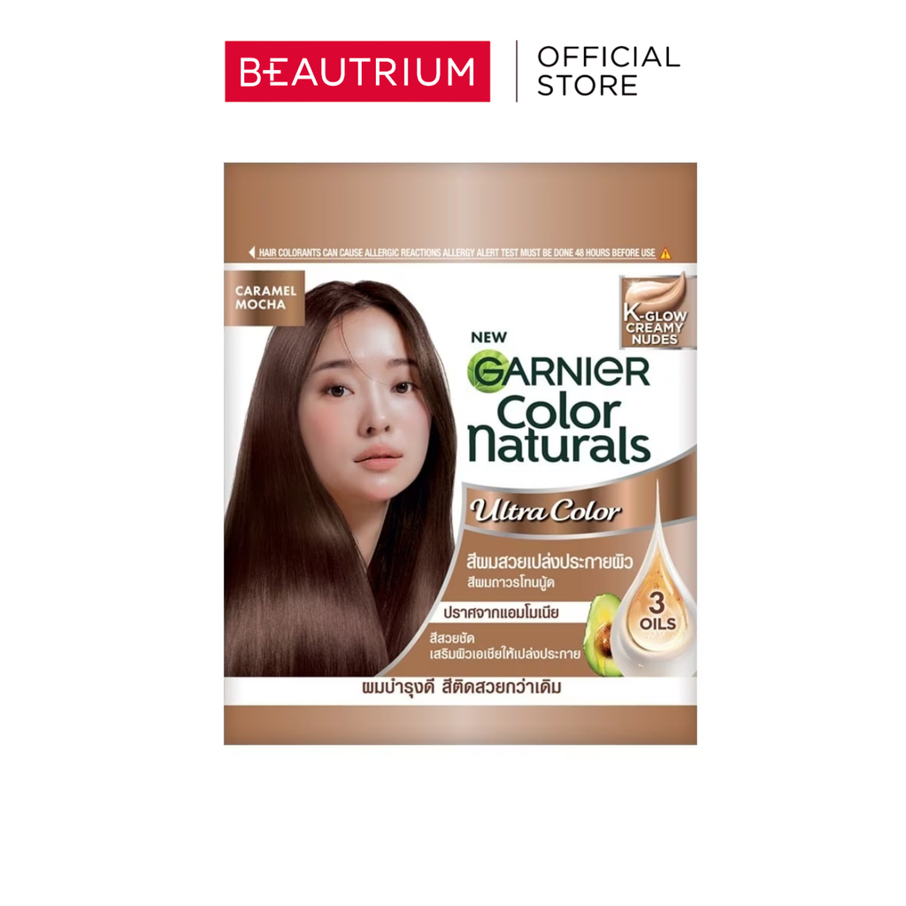 GARNIER Color Naturals K-Glow Creamy Nudes ผลิตภัณฑ์เปลี่ยนสีผม 30g+30ml