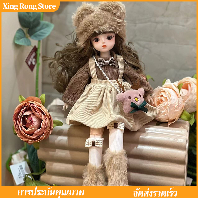 30 ซม 1/6 ตุ๊กตาและเสื้อผ้า 3D จําลอง Eye Multi Joint DIY Dressing ของเล่นสาวของขวัญ