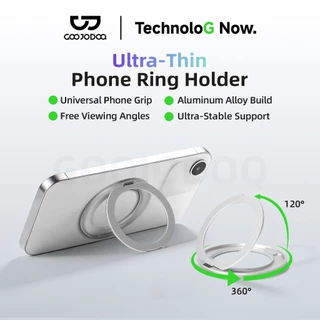 GOOJODOQ ที่วางโทรศัพท์ Phone holder โลหะ 360° Phone Grips โลหะ 360° บางเฉียบและพกพาสะดวก