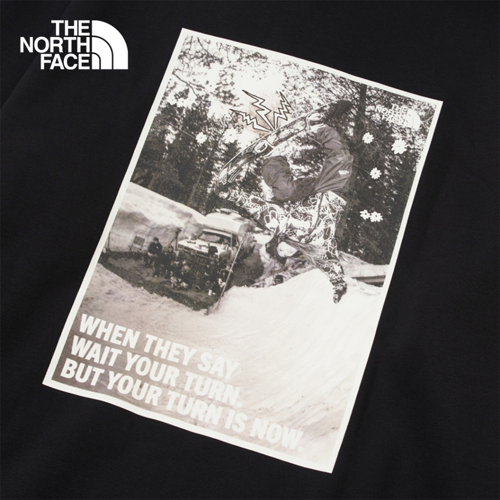 THE NORTH FACE هودي Freeride Graphic للجنسين — أسود — صورة 6
