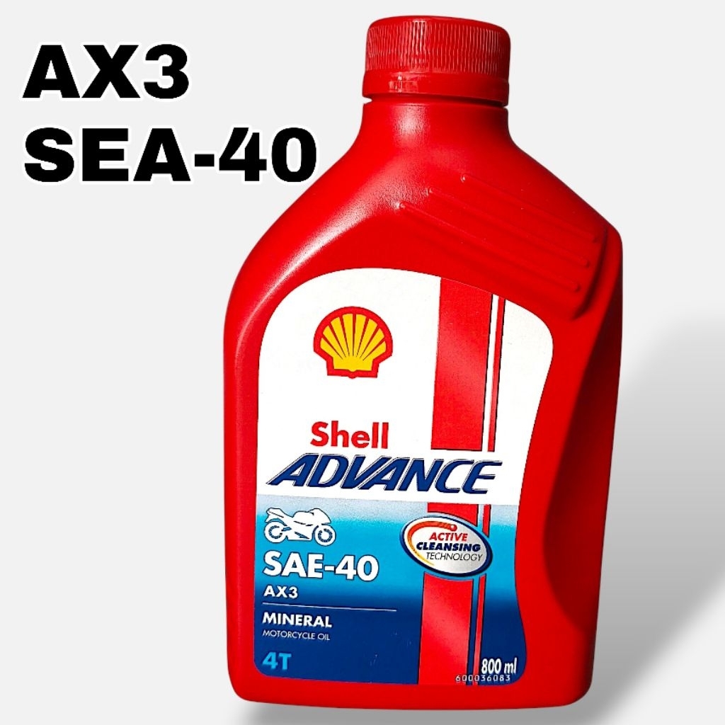[ ส่งด่วน ส่งฟรี มีส่วนลด ] น้ำมันเครื่องเชลล์AX3 น้ำมันเครื่องรถจักรยานยนต์ 4 จังหวะ Shell advance 