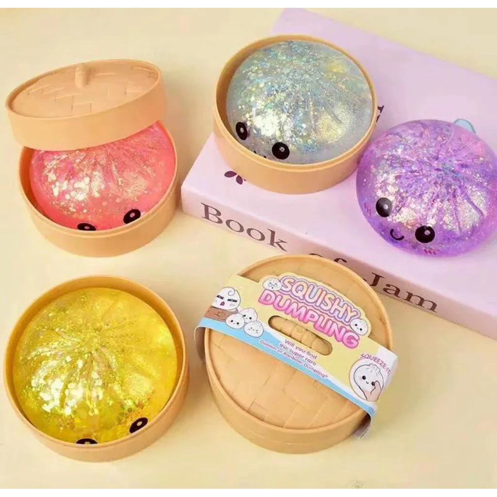 สกุชชี่ เปาหนึบ เนื้อหนึงเล็ก5.5cm (1ชิ้น) สุ่มสี