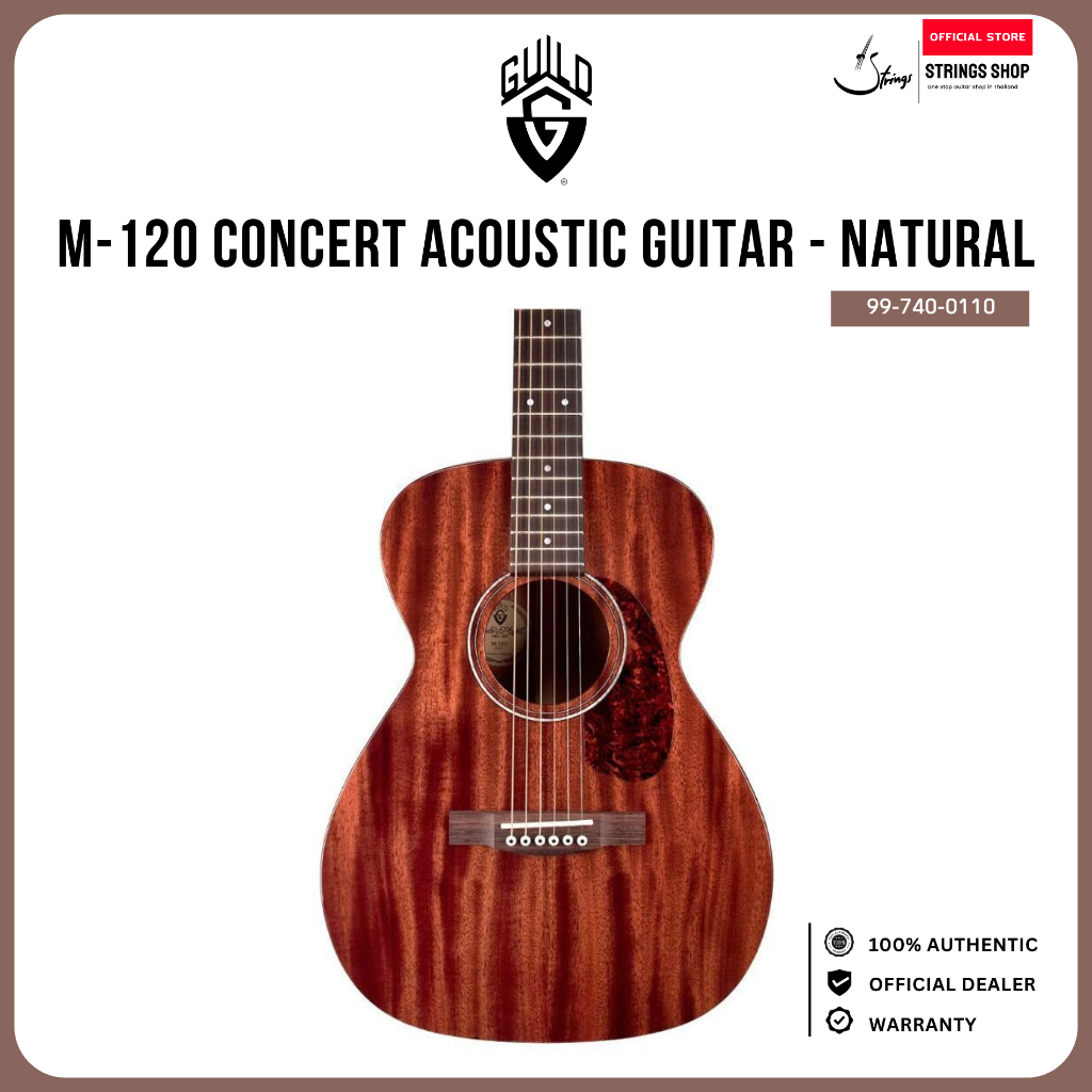 กีตาร์โปร่ง Guild M-120 Concert Acoustic Guitar - Natural