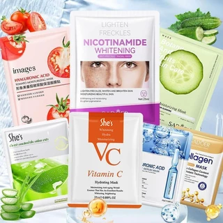 10 แถม 10🔥แผ่นมาส์กหน้า มาส์กหน้าShe’s มาส์กหน้า ยอดนิยม Mask face mask ตัวเลือกต่างๆ Skincare