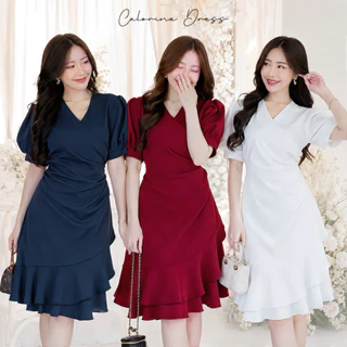 Modish | Calorina Dress | เดรสออกงาน แต่งชายระบายหวานๆ