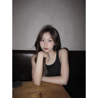 Glitter tank top ( knitted fabric )