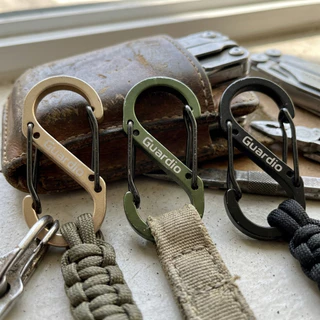 Guardio GC-005 S-Shape Aluminum Carabiner คาราบิเนอร์ พวงกุญแจอลูมิเนียมตัวเอส ล็อก 2 ด้าน ขนาดพกพา