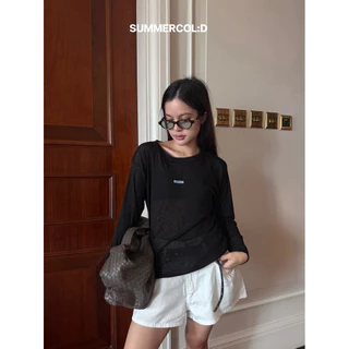 (สินค้าพร้อมส่ง) summer.cold - EMMA STUB EABRIC LONG SLEEVE