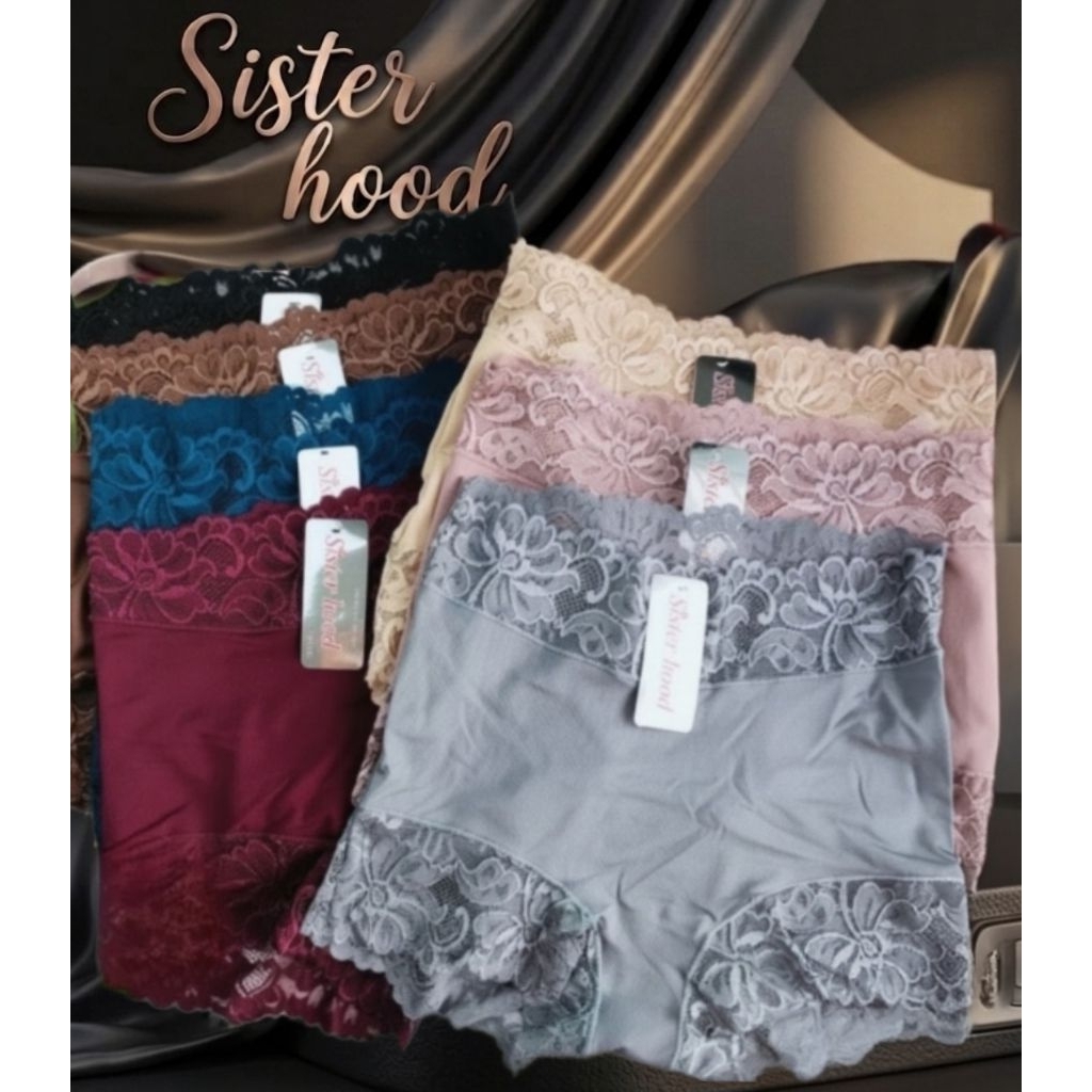 กางเกงในSister hood 1299เอวสูงประมาณสะดือ ขอบขาสั้นแต่งด้วยลูกไม้นิ่ม