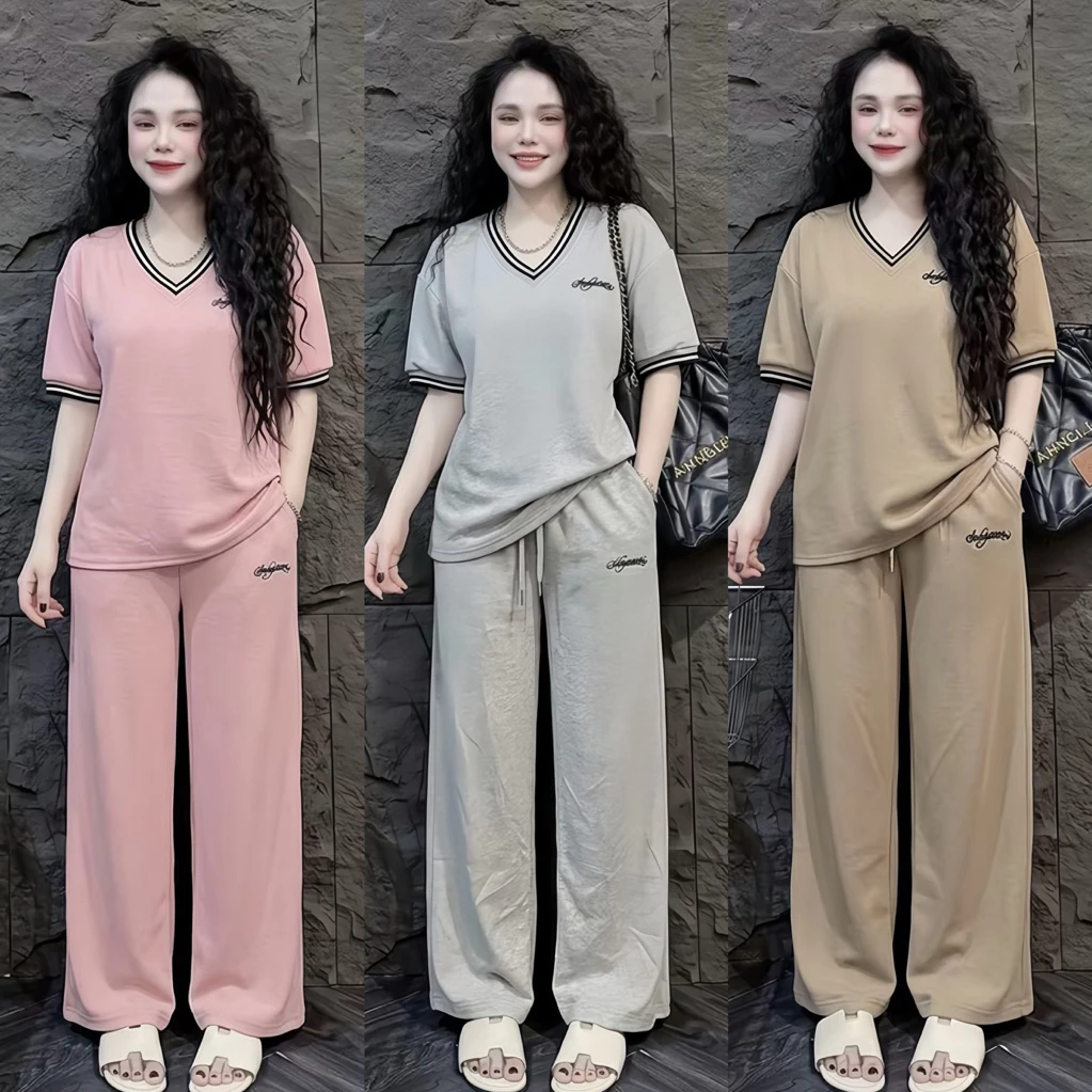 ชุดเซ็ท คอวีปักอังกฤษ B505 ฟรีไซร์ สาวอวบใส่ได้