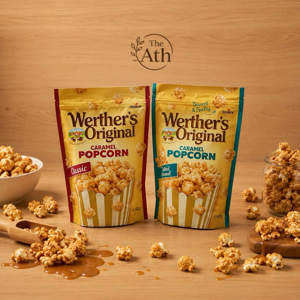 Werther's Original Caramel Popcorn ป๊อบคอร์น เวอร์เธอร์ Popsecret Cretors Darda GARRETT Werther popc
