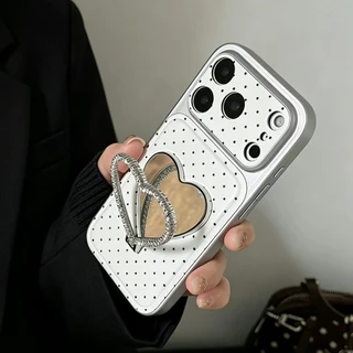 for iPhone17promax เคสหนังสกรีนลาย เคสพร้อมกิ๊บต๊อก pop up สำหรับ ไอโฟน17 17 pro max 16 pro max 15 pro max 14 pro max 13