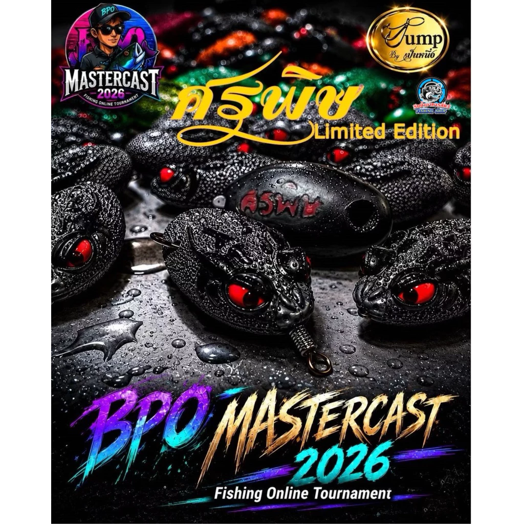 เหยื่อกบยางรุ่น ศรพิษ Limited Edition ค่าย Jump By น้าเป็นหนึ่ง (เหยื่อร่วมกิจกรรม BPO Mastercast 2026)