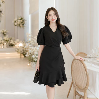 Modish | Calorina Dress | เดรสออกงาน แต่งชายระบายหวานๆ